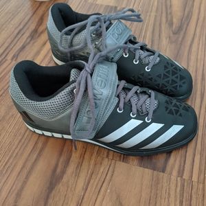 Adidas Powerlifts lifting squat shoes in Black